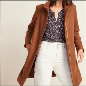 Old Navy Soft-Brushed Funnel Neck Coat